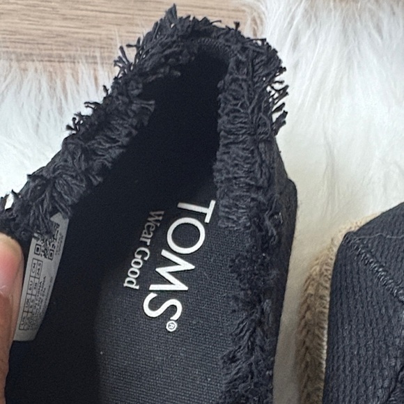 NWOT TOMS Black Carolina Lace-Up Espadrille - Picture 2 of 8
